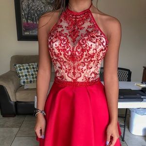 Beautiful Red Homecoming Dress